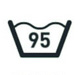 Wash at or below 95°C